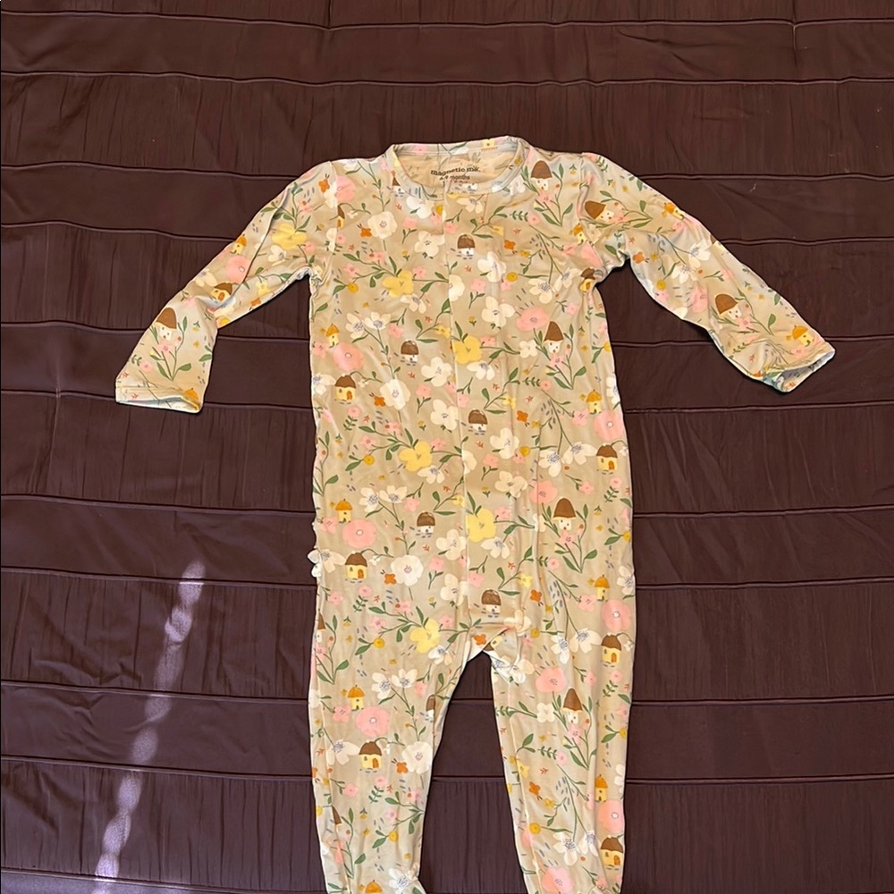 Magnetic Me footed onesie